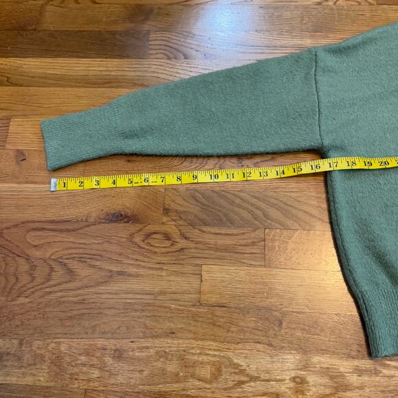 Sophie Rue Womens Large Green Mock Neck Long Sleeve Sweater Corporatecore Work - Picture 5 of 9